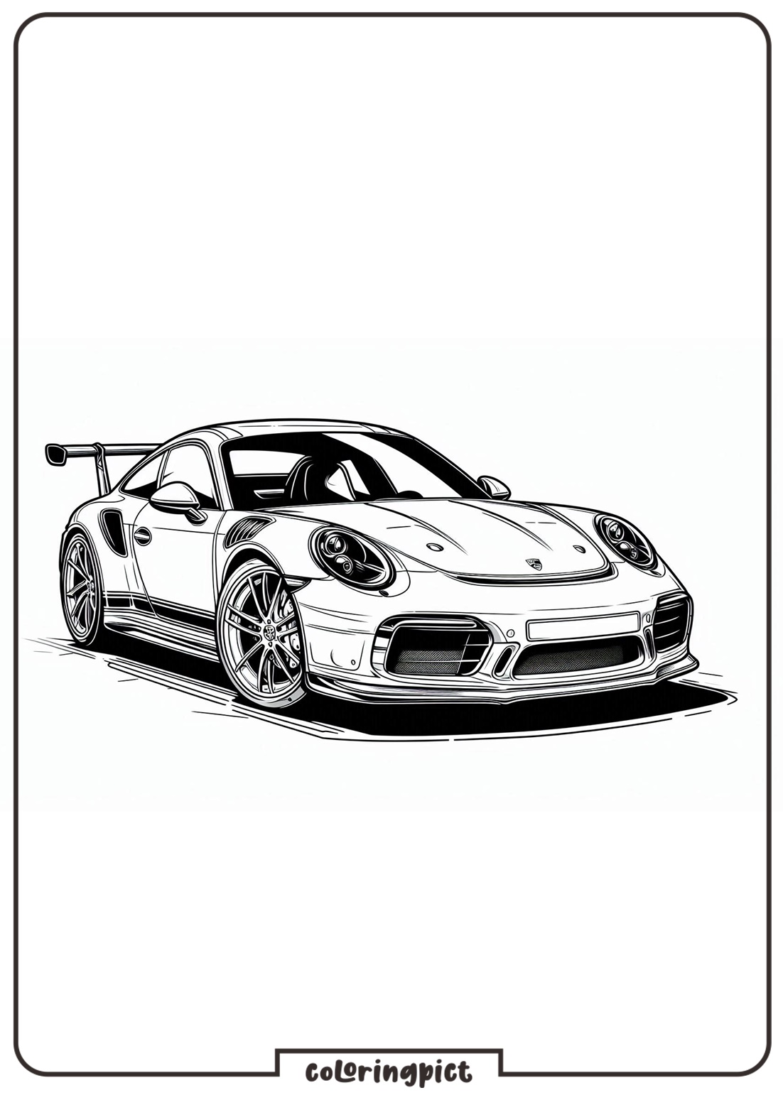 Porsche Coloring Pages