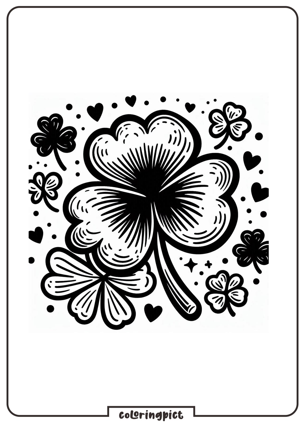 Shamrock Coloring Pages