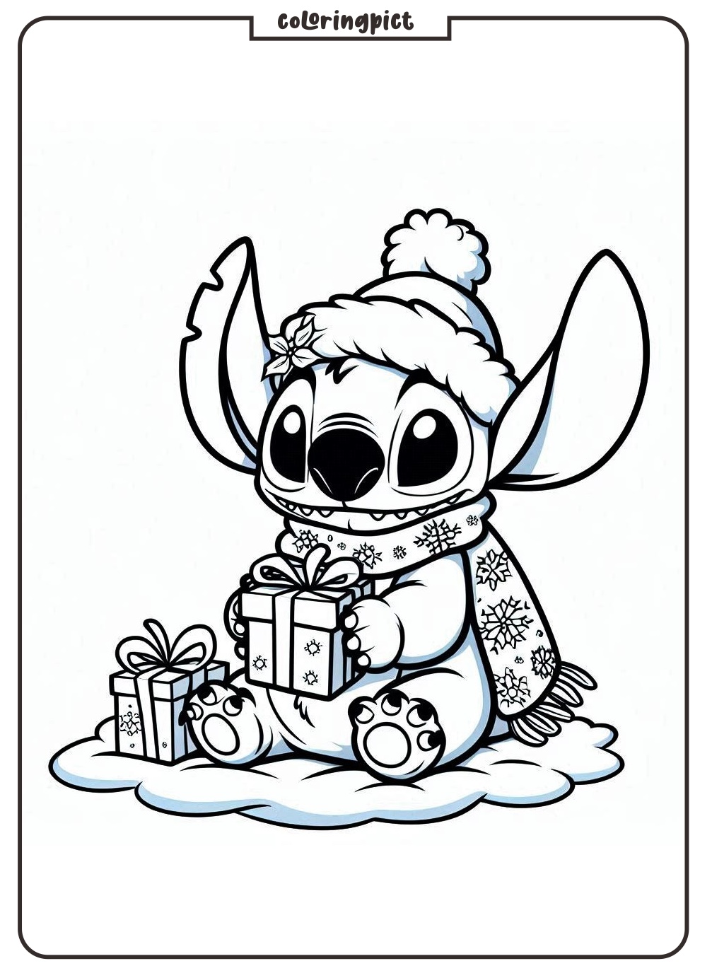 Stitch kleurplaat unieke125