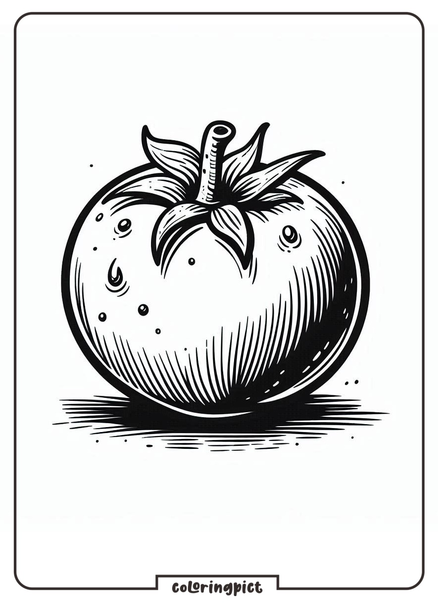 Tomato Coloring Pages for Kids 2 Tomato Coloring Pages coloringpict.com