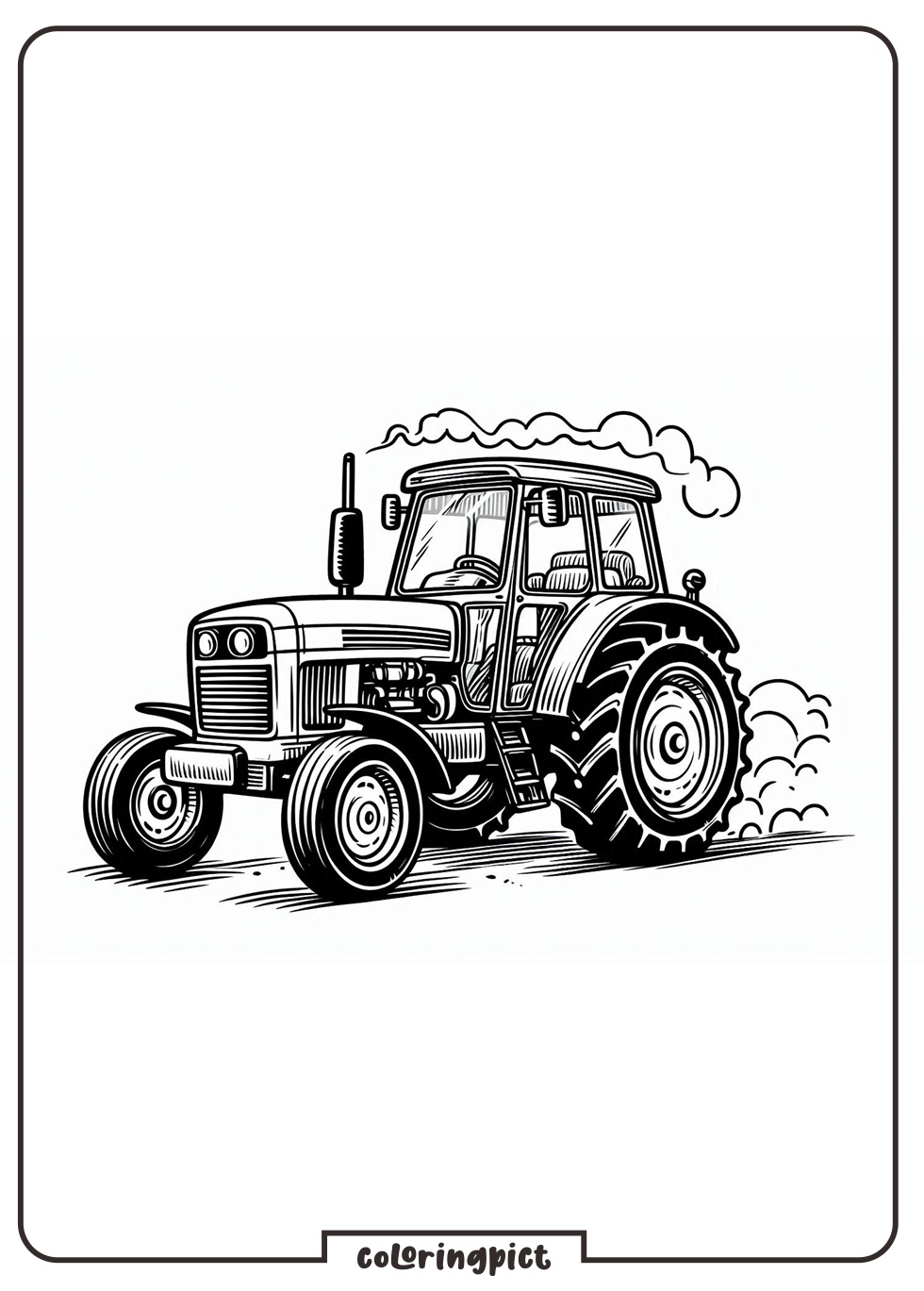 Tractor Coloring Pages Printable for Kids