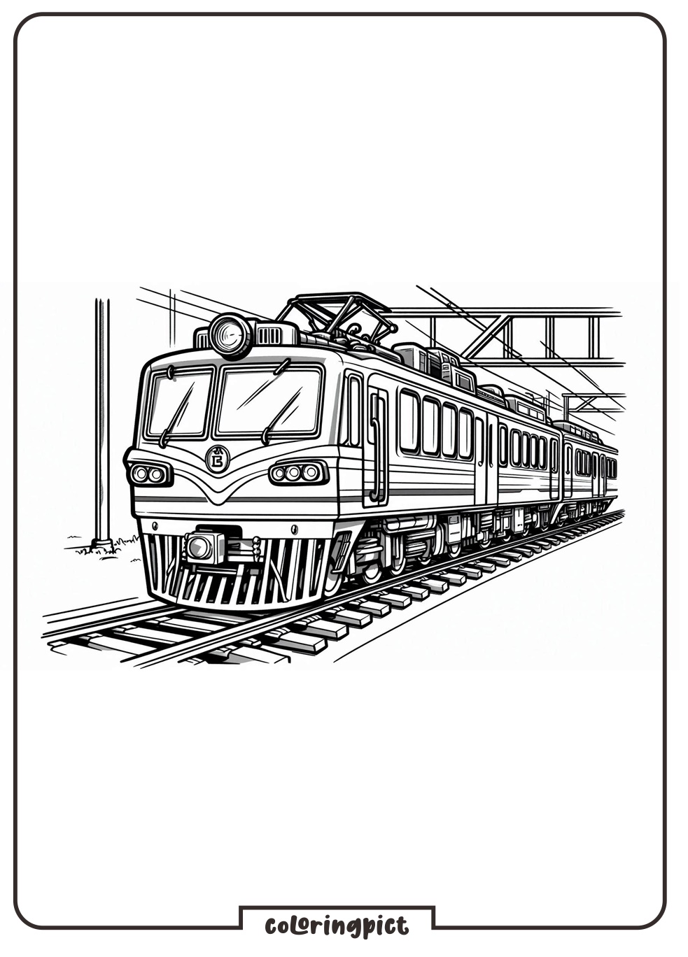 Train Coloring Page for Kid