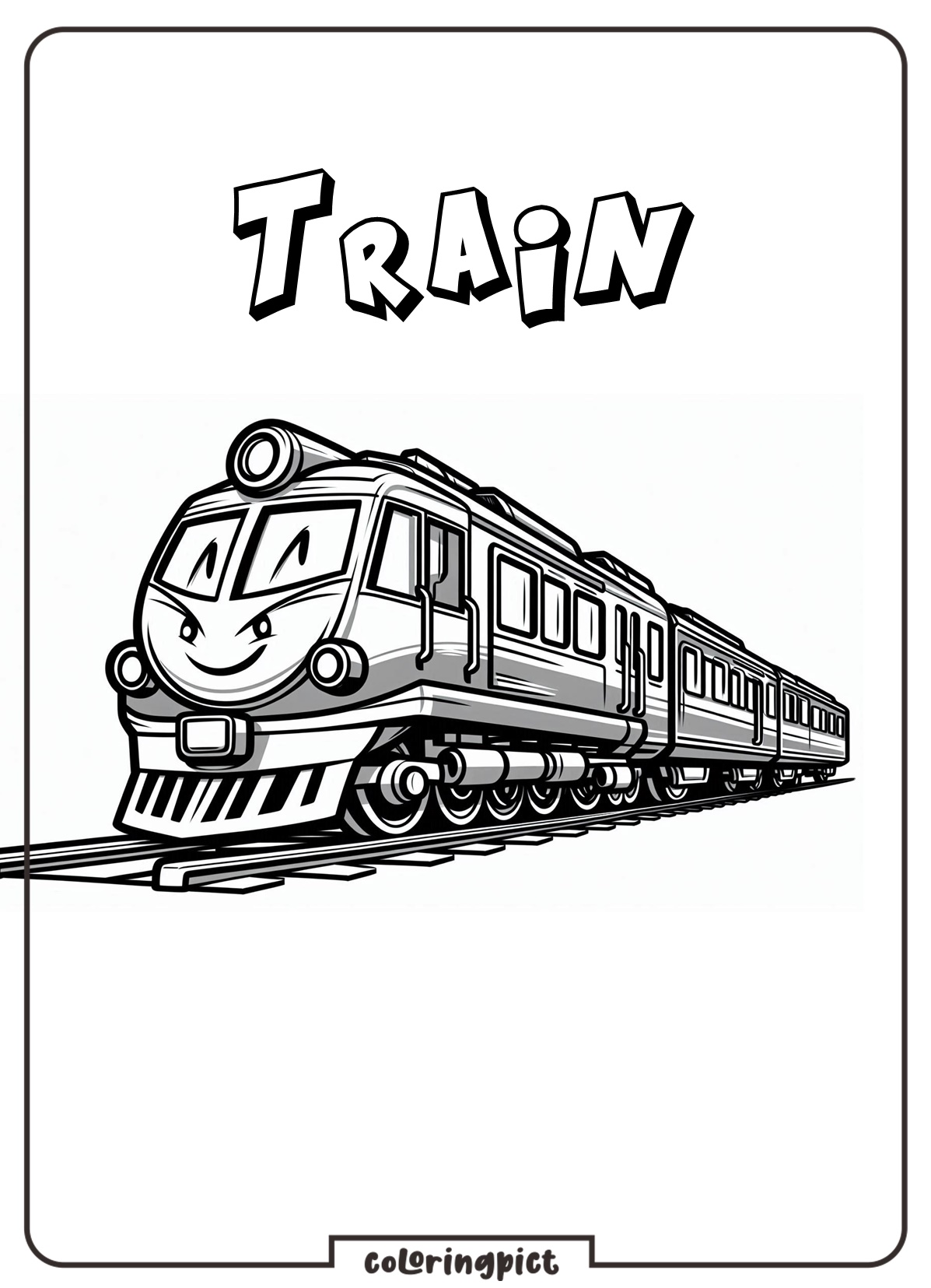 Train Coloring Page
