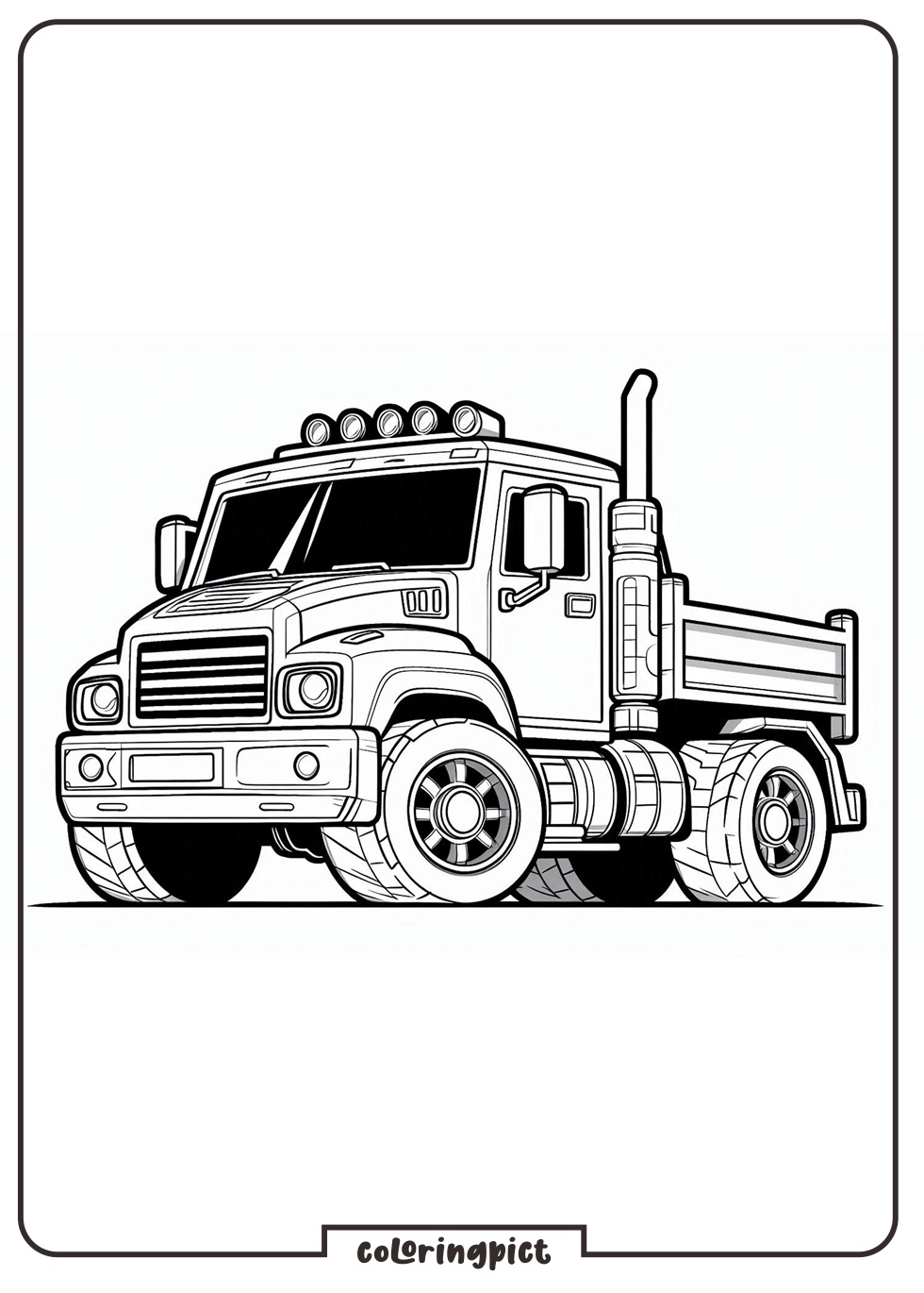 Truck Coloring Pages coloringpict.com