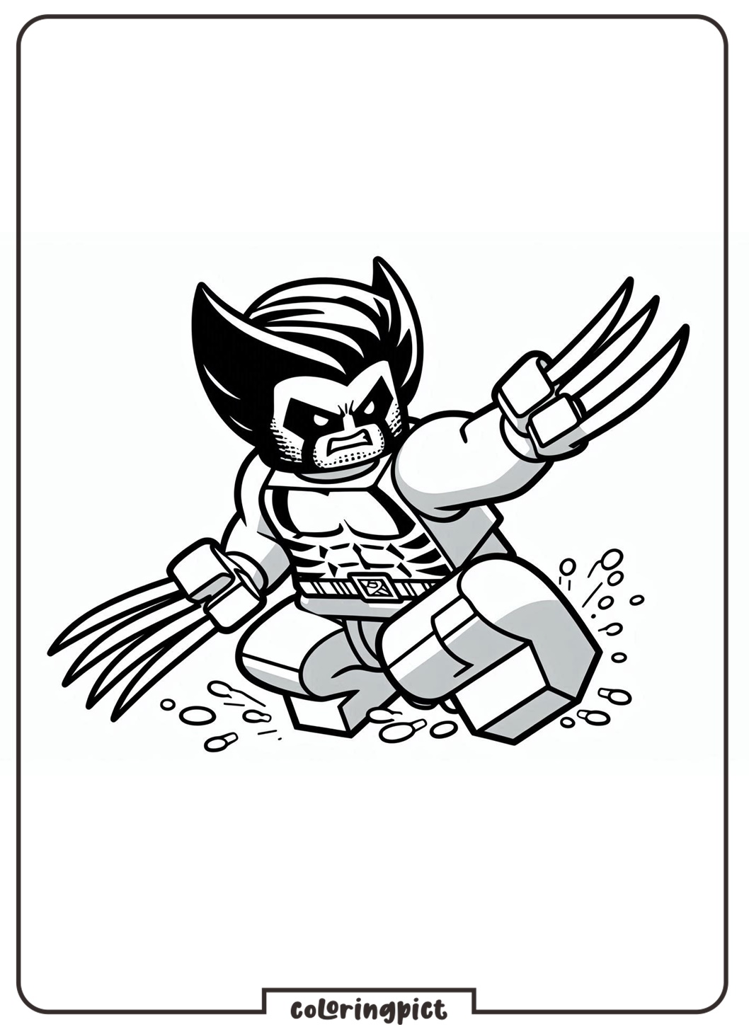 Wolverine Lego Coloring Pages coloringpict.com