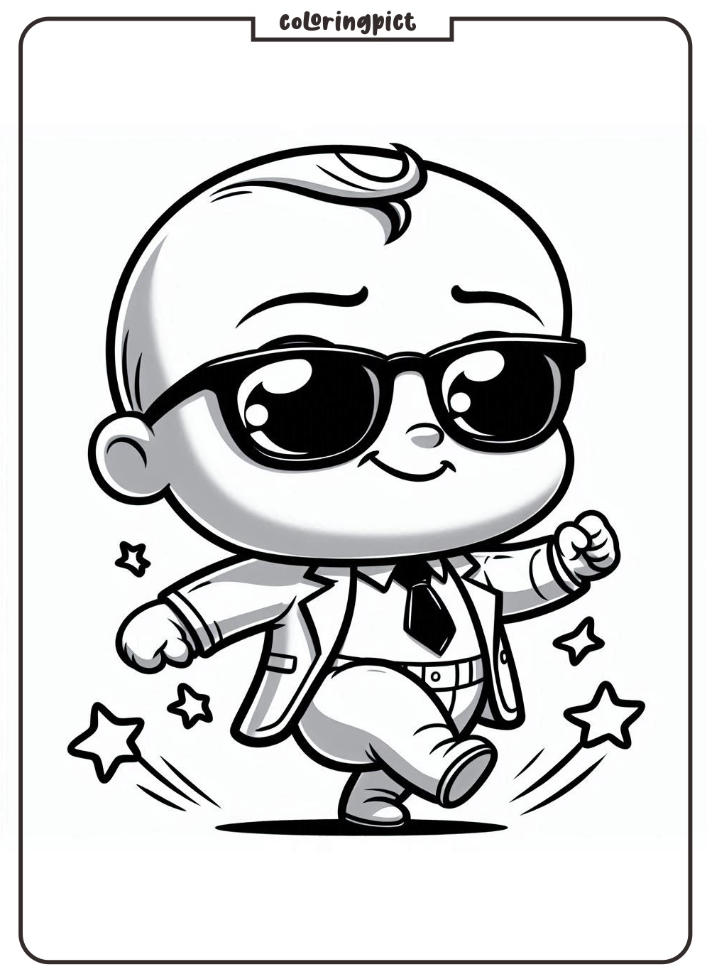baby boss coloring pages