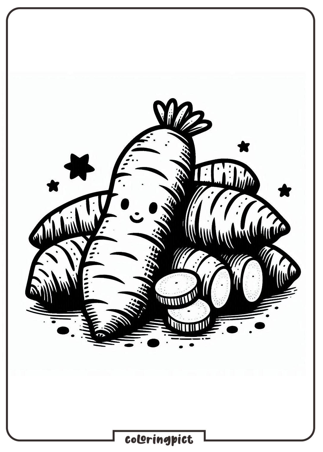cassava coloring pages