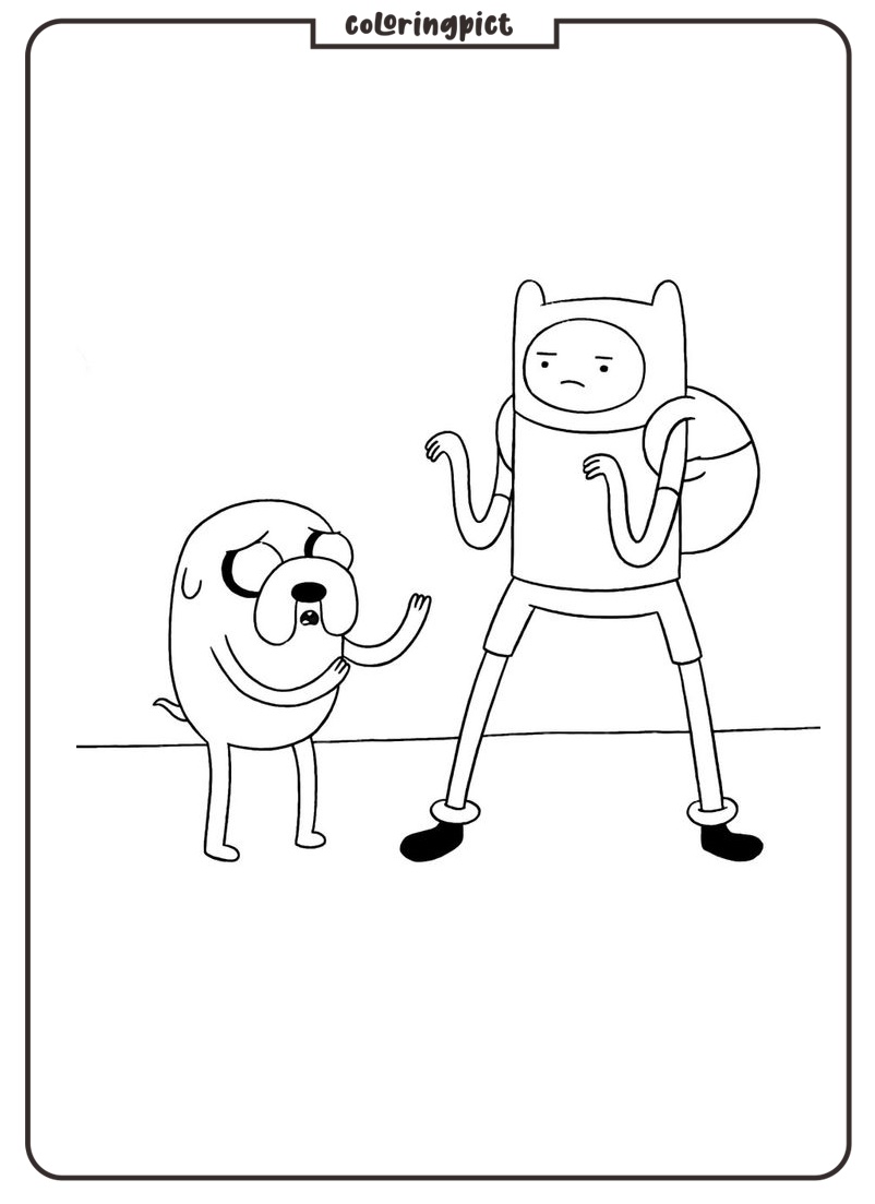 Adventure Time Coloring Sheets To Print