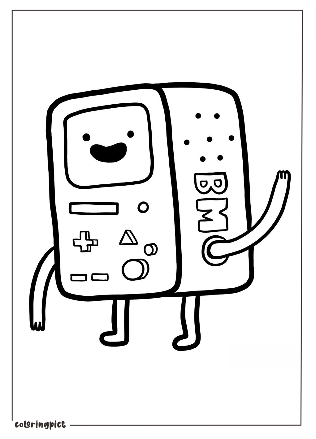 BMO Adventure Time Coloring Book