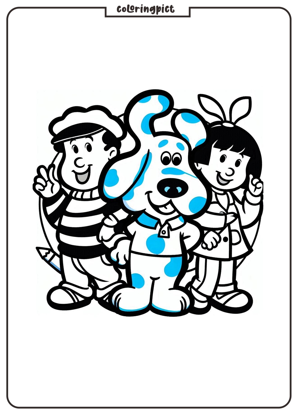 Blues Clues Coloring Page for Kids