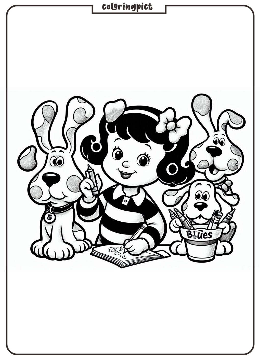 Blues Clues Coloring Pages for Kids