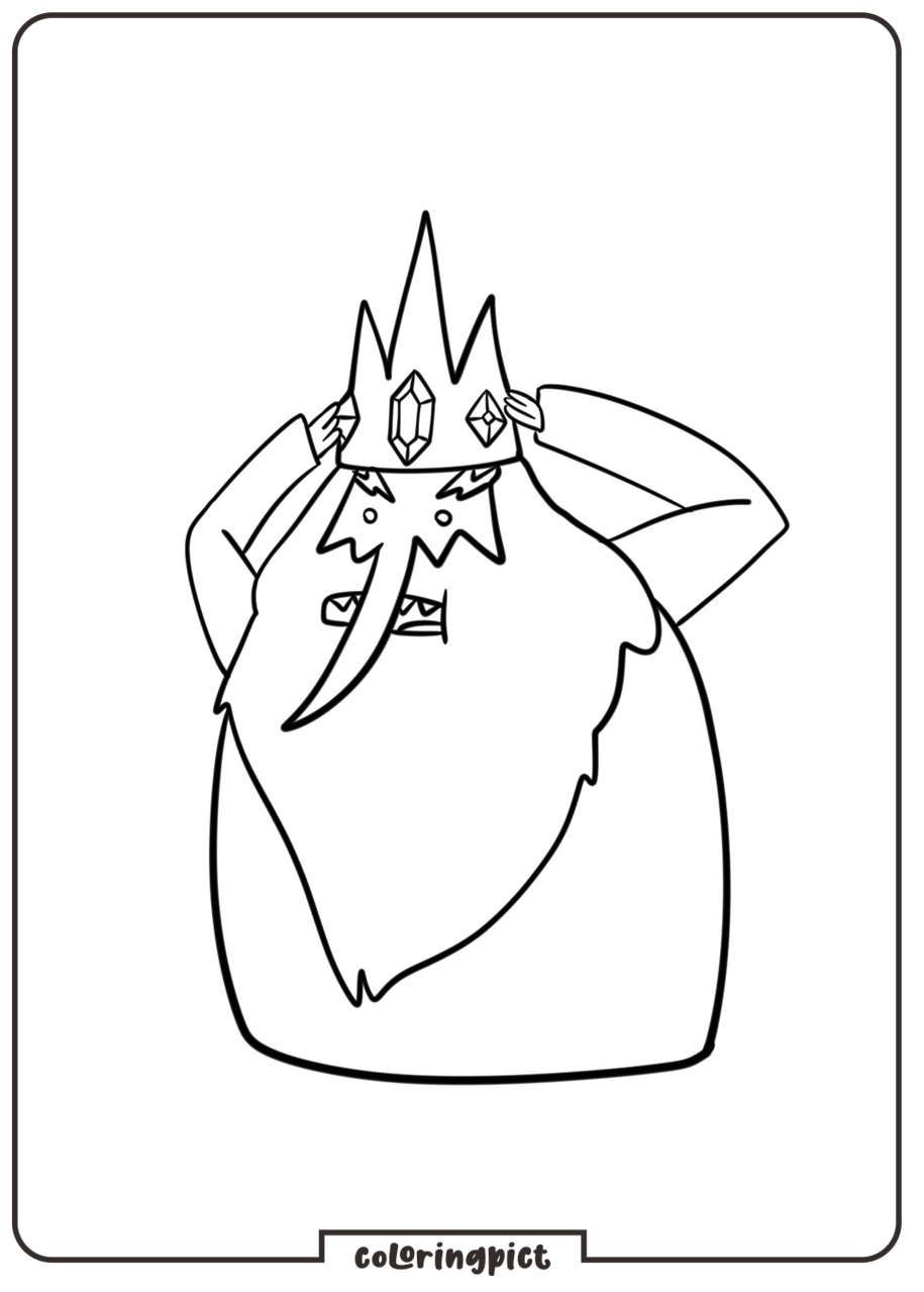 Ice King from Adventure Time Coloring Pages 2 Coloring Pages of The Source Of The King’s Power