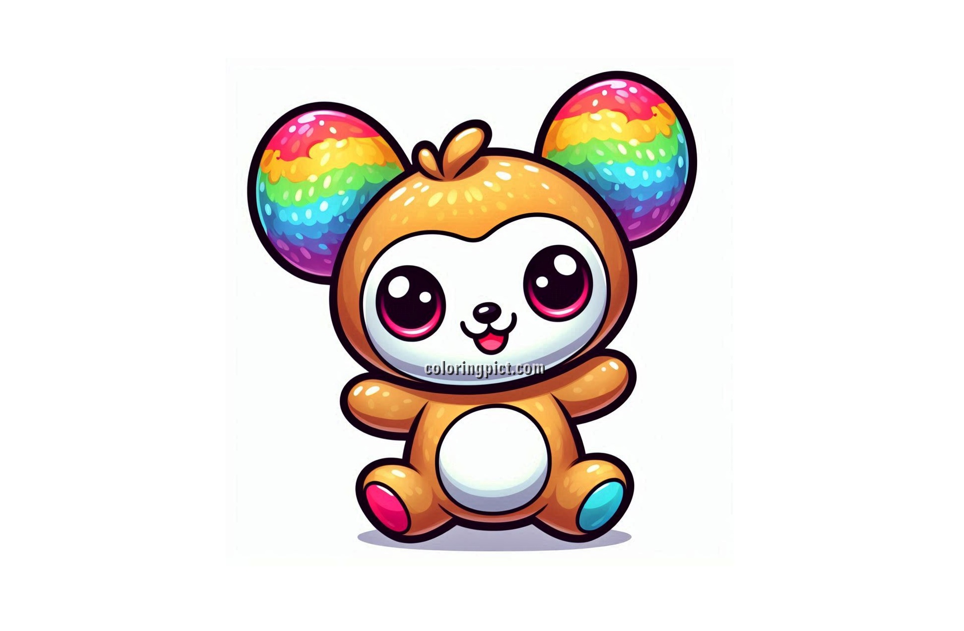 Let’s Color Cute Beanie Boo 8 Image is Beanie Boo Coloring coloringpict.com