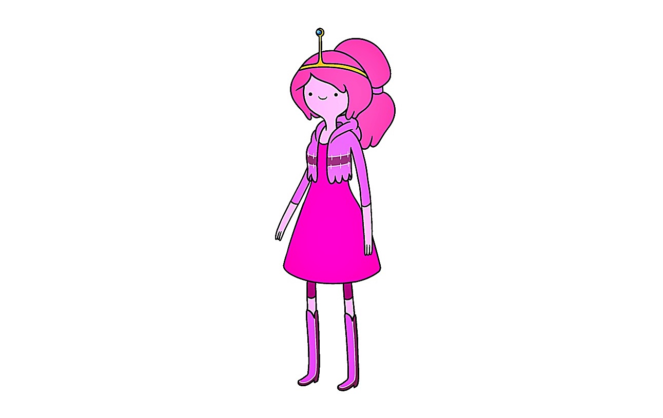 Princess Bubblegum from Adventure Time Coloring Pages 2 Image is Princess Bubblegum In Gown