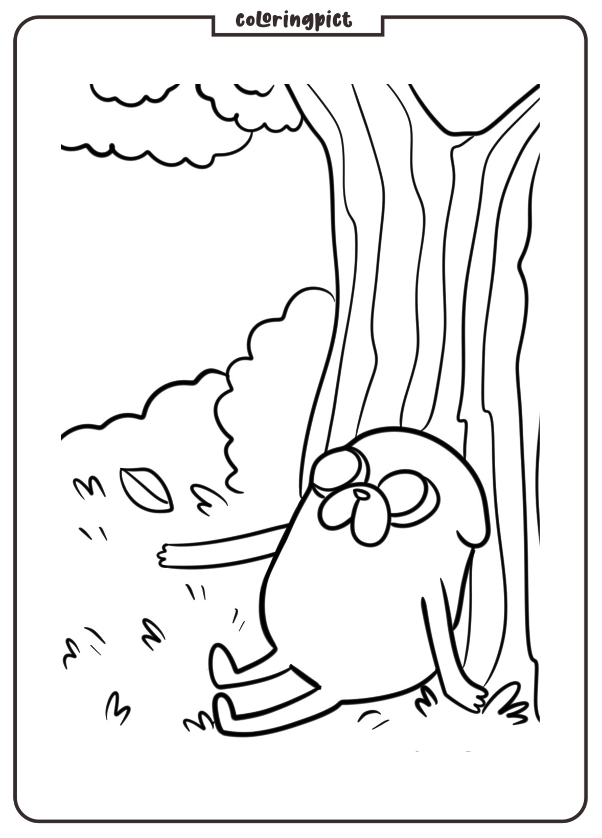 Jake Coloring Pages