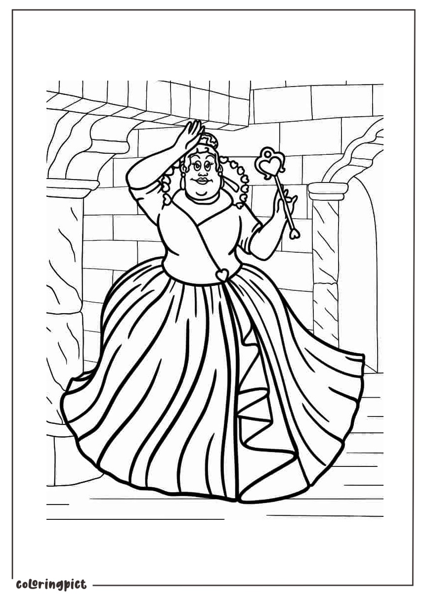 The Red Queen Alice in Wonderland Coloringpict.com