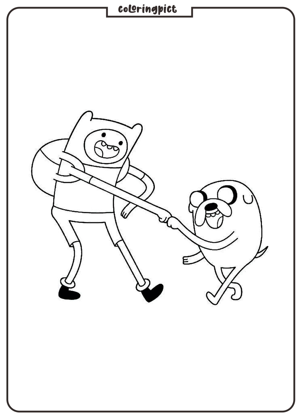 finn and jake adventure time coloring pages