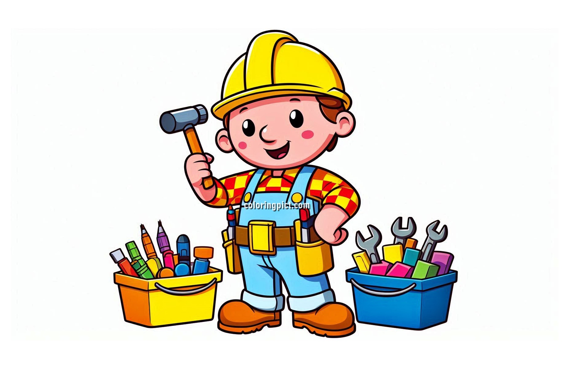 Welcome to our Bob the Builder Coloring Pages 4 image is Bob the Builder coloring