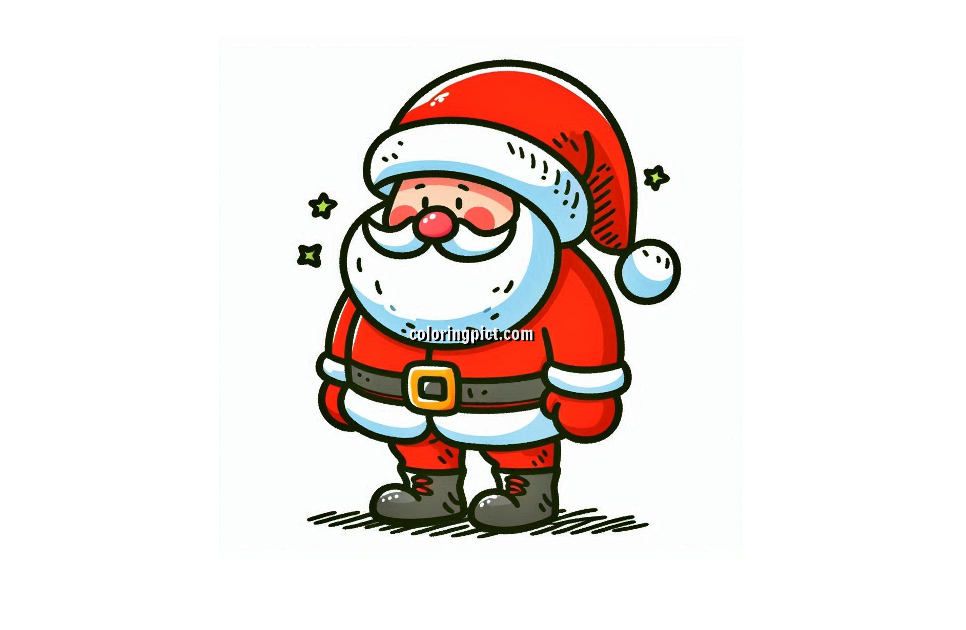 image is santa claus coloring