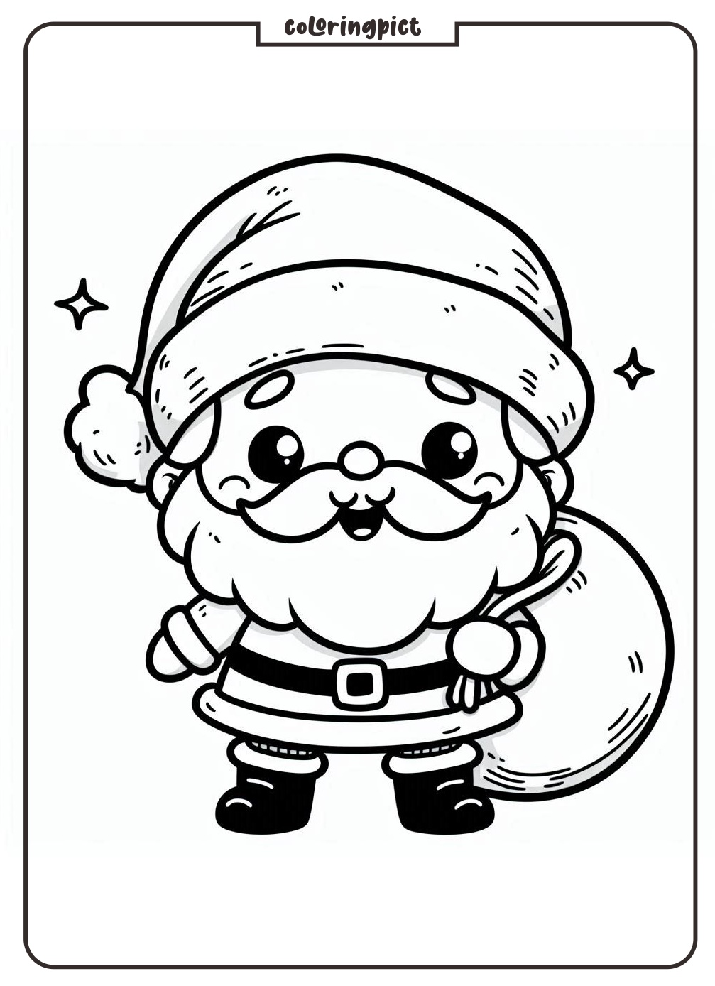santa claus coloring pages coloringpict.com