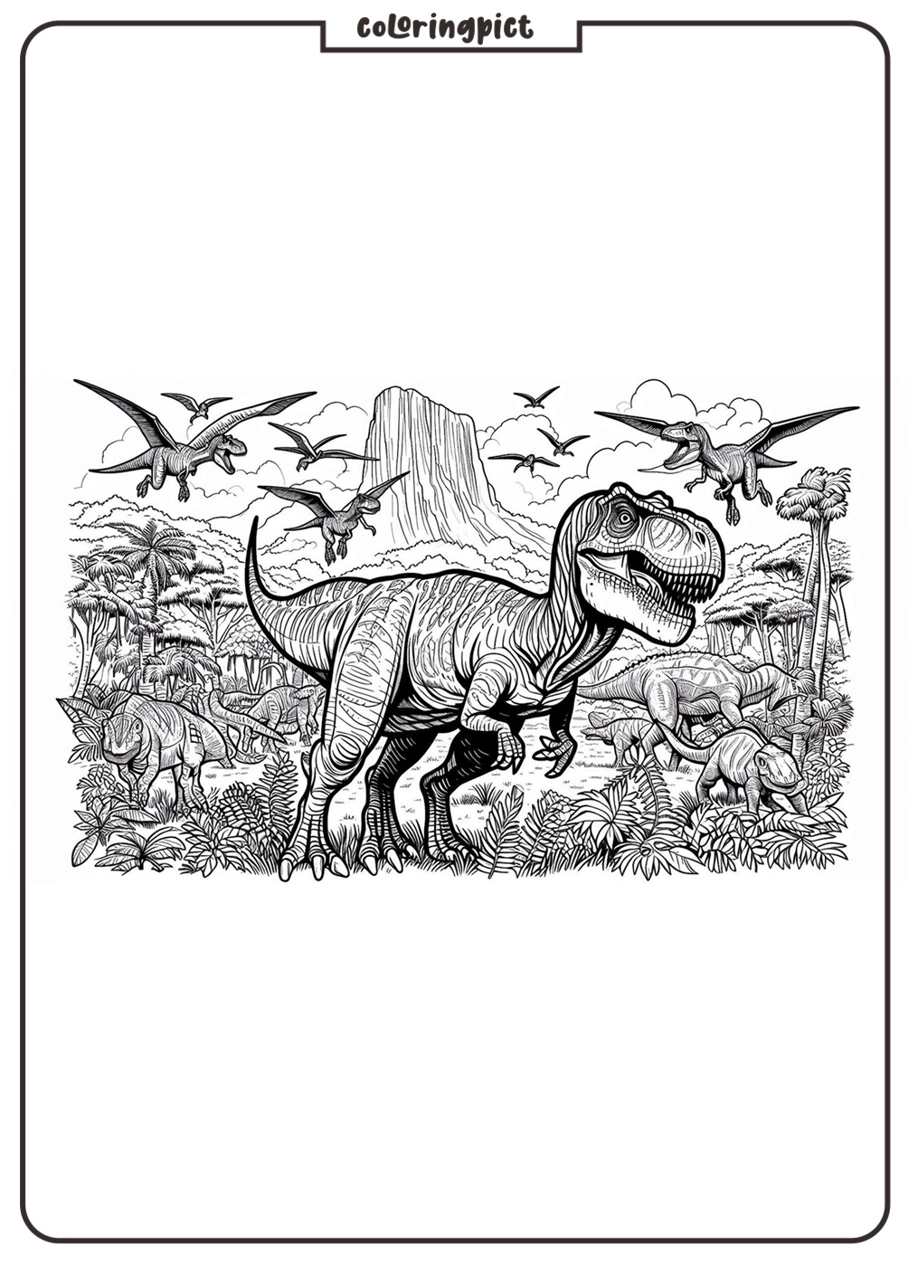 Jurassic World Coloring Pages