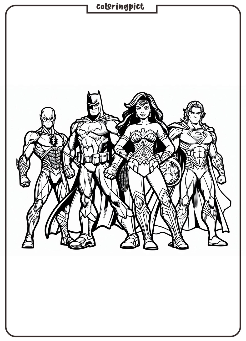 Justice League Coloring Pages