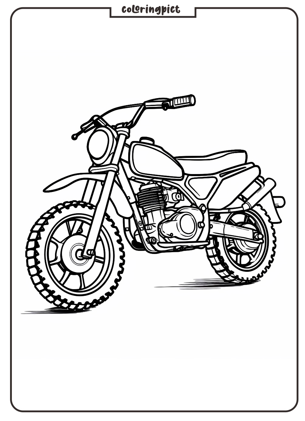 Off Road Motorcycle Coloring Pages