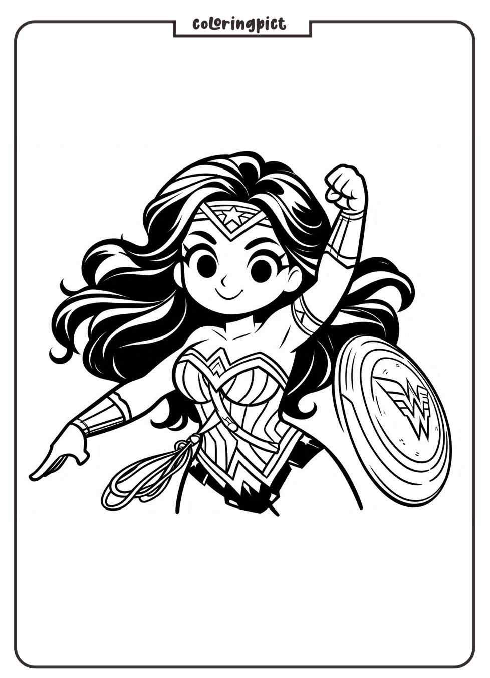 Wonder Women Coloring Page