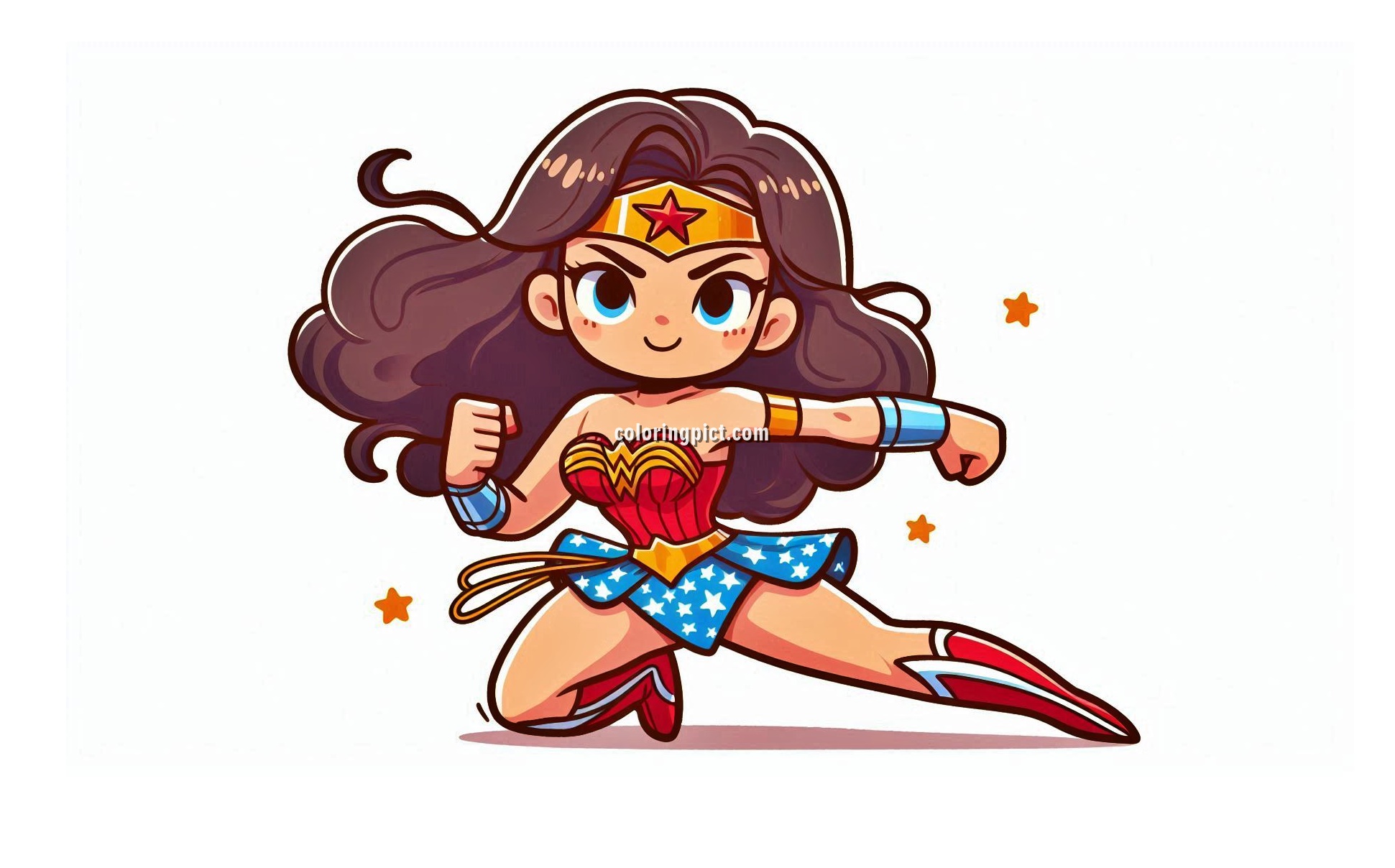 image is wonder women coloring