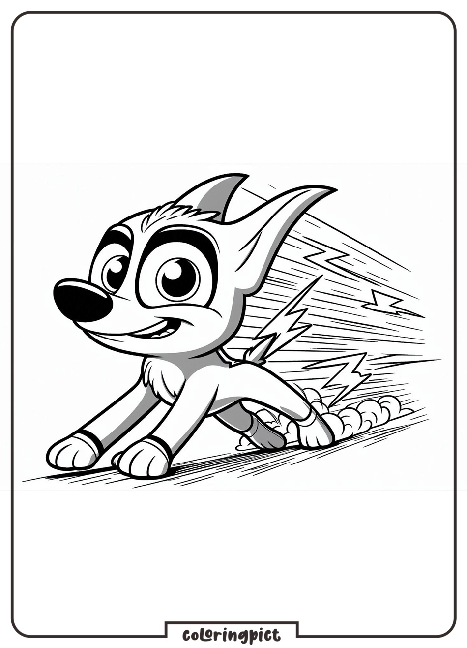 Bolt Coloring Pages for Kids