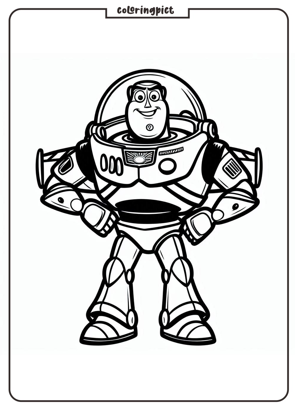 Exciting Space Adventure, Buzz Lightyear Coloring Pages 1 Buzz Lightyear Coloring Online coloringpict.com