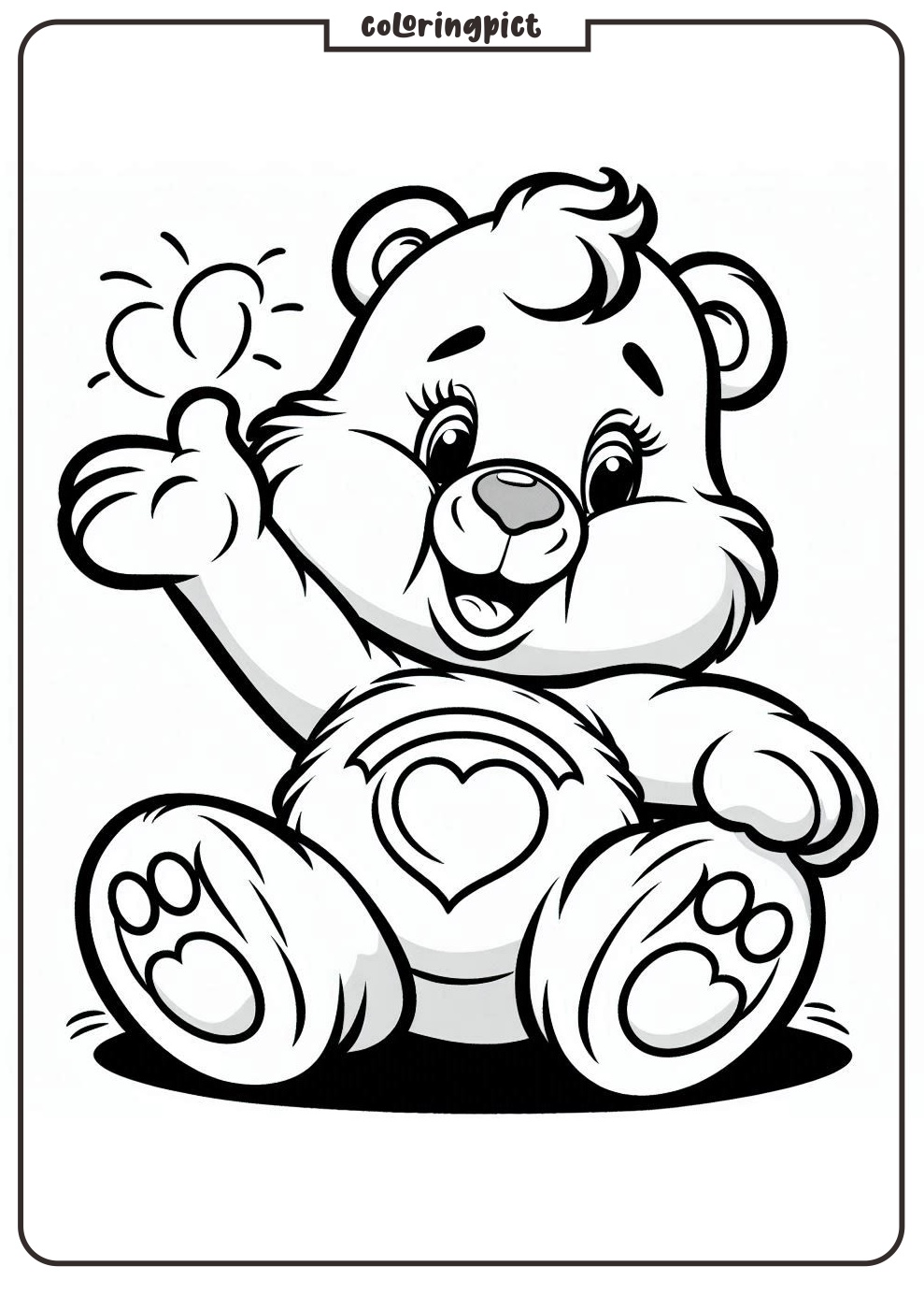 Care Bear Coloring Pages coloringpict.com