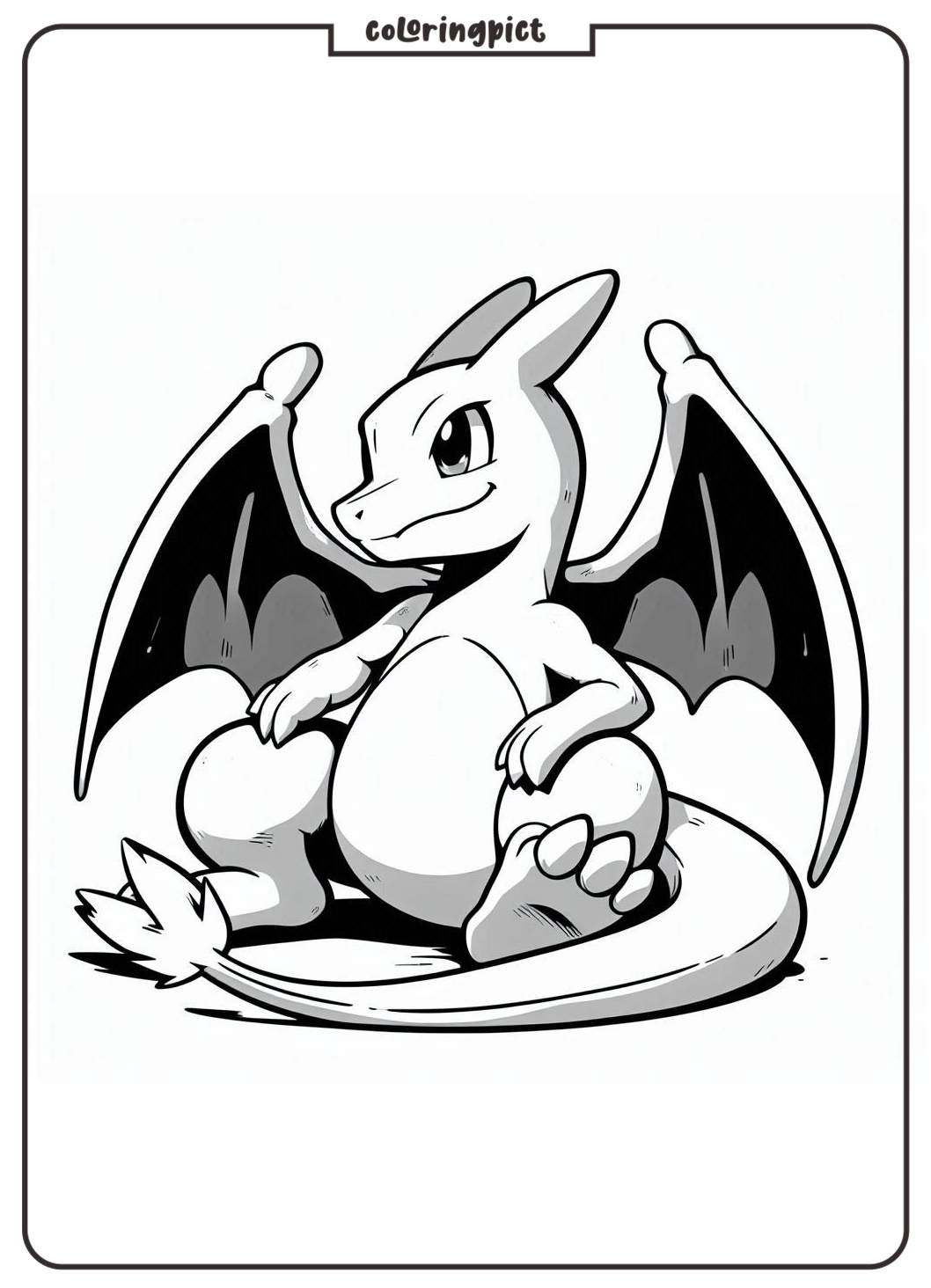 Charizard Coloring Page coloringpict.com