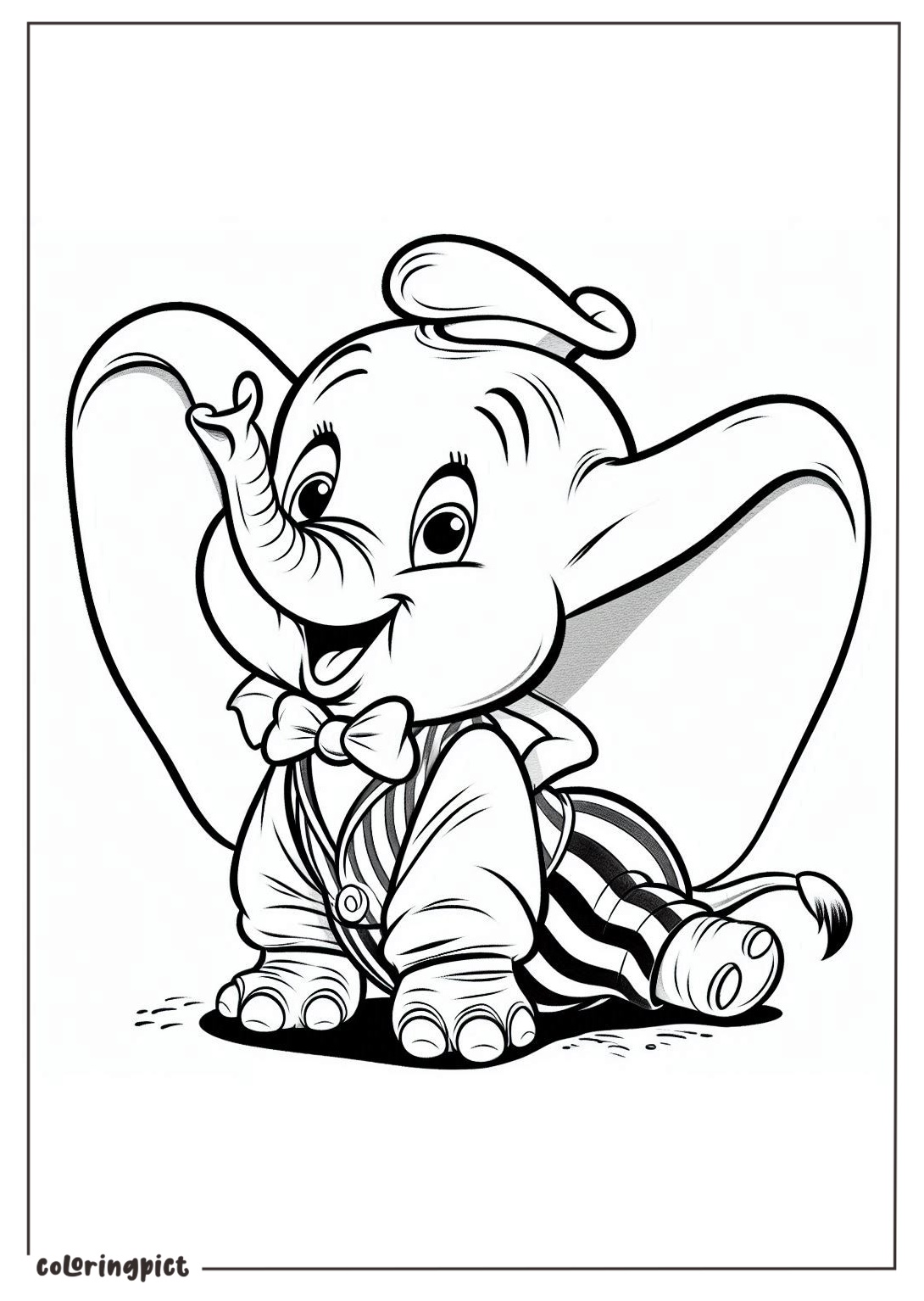 Dumbo coloring page coloringpict.com
