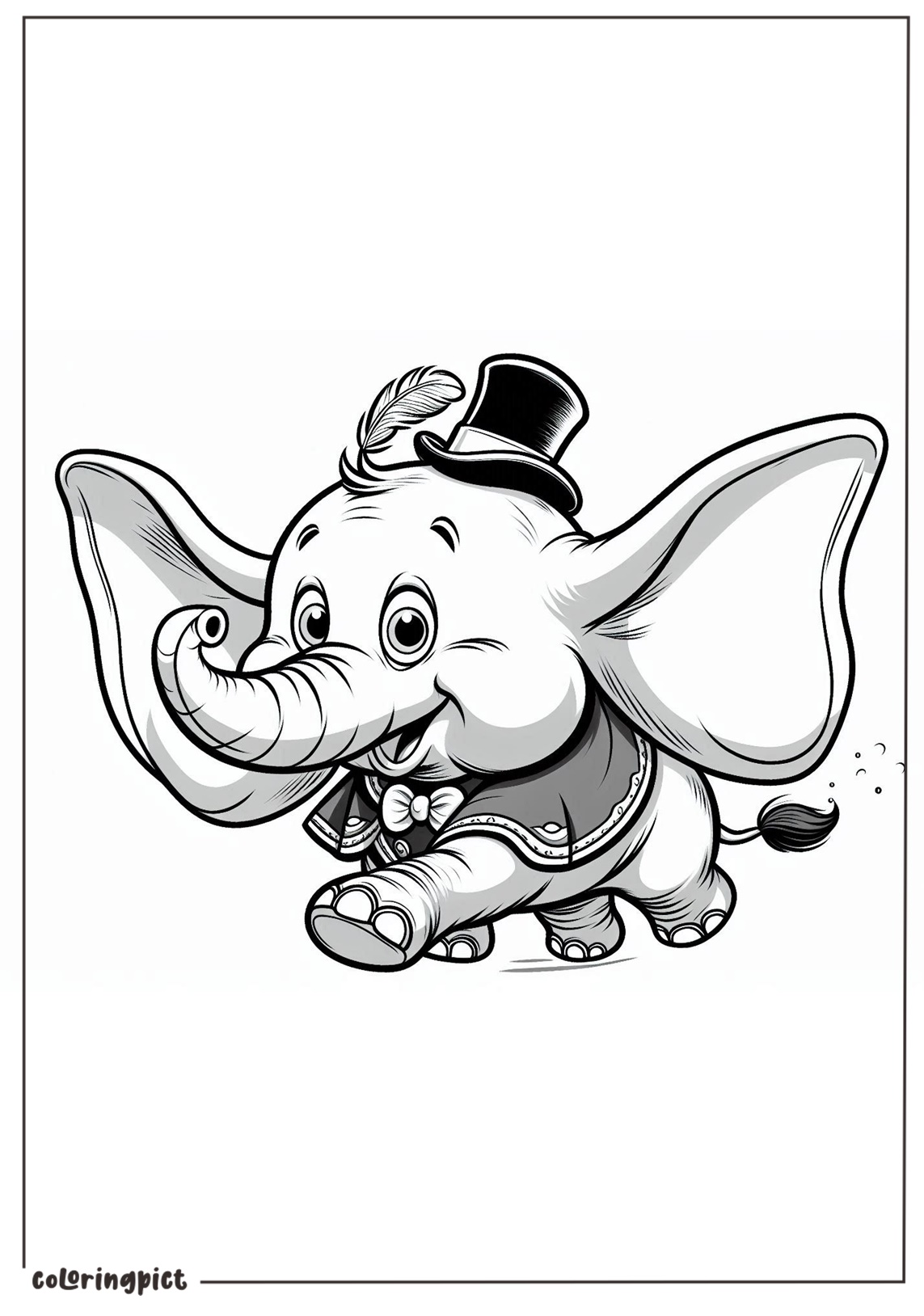 Dumbo coloring pages for kids coloringpict.com
