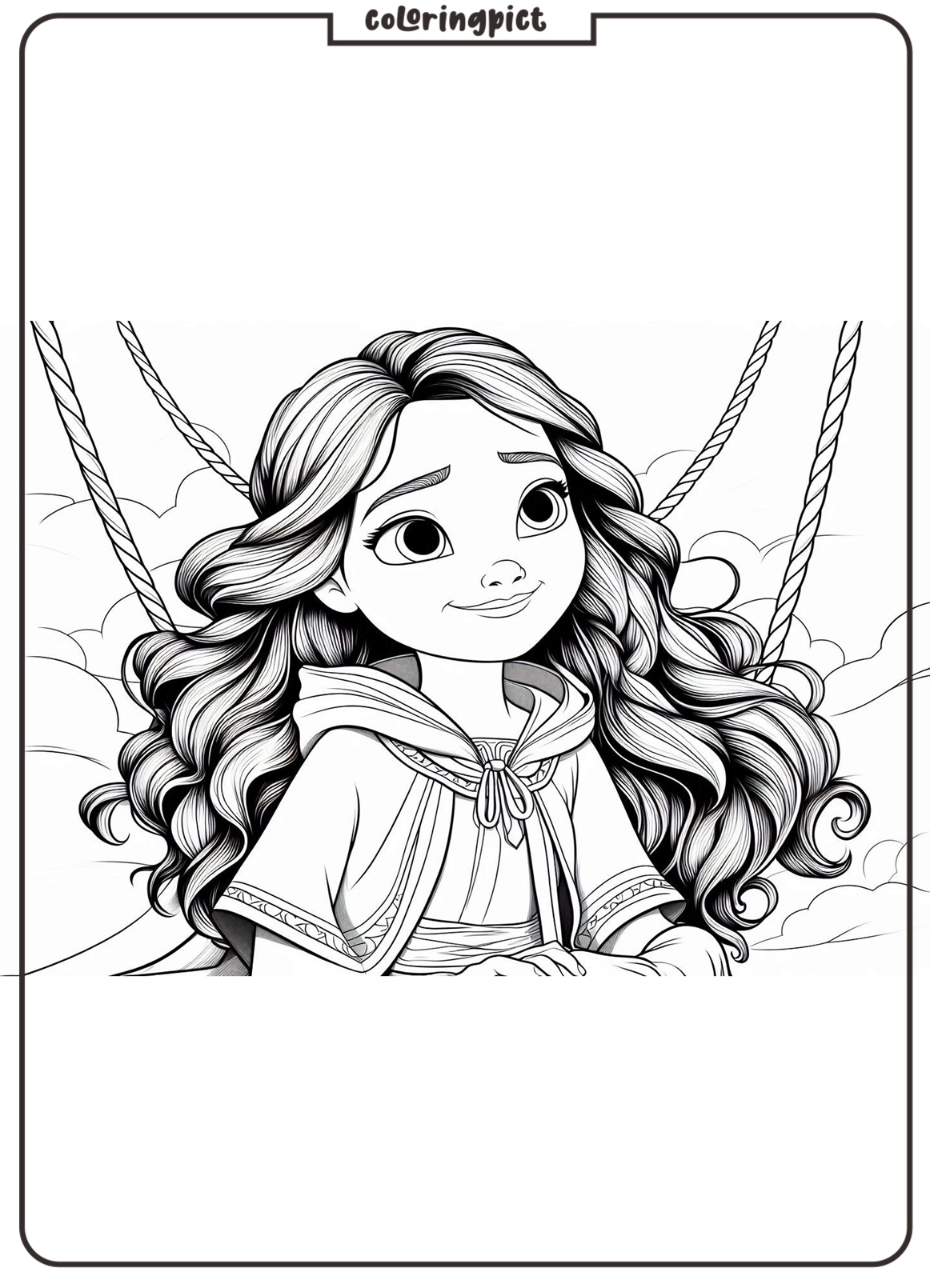 Elena of Avalor Coloring Page for Kids coloringpict.com