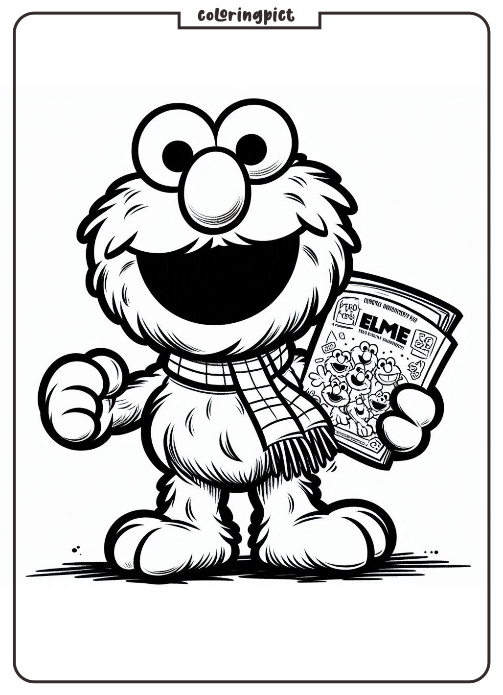 Elmo coloring page coloringpict.com