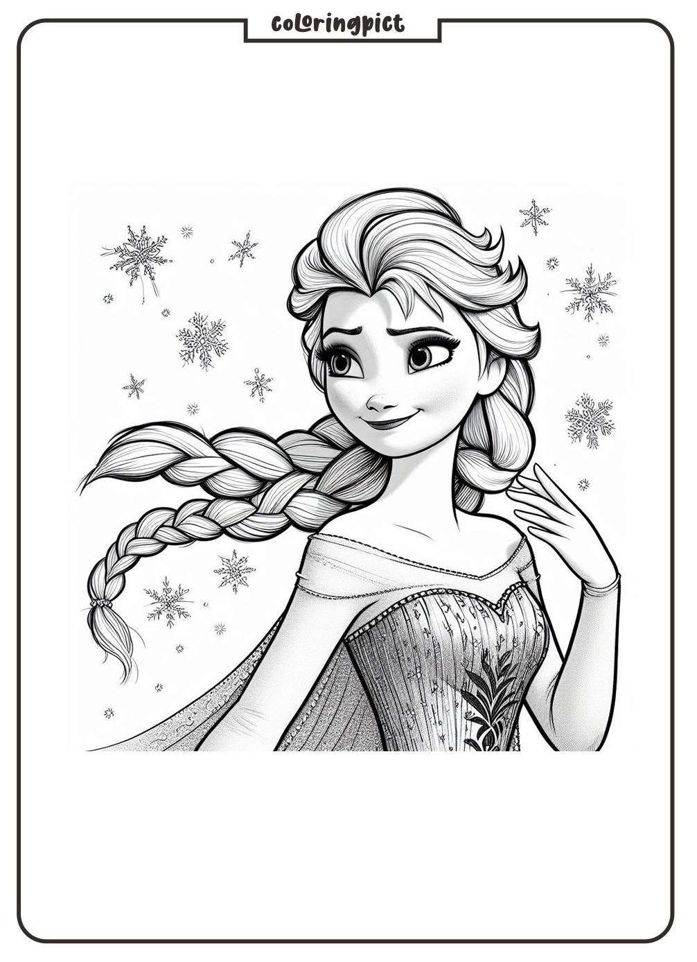 Elsa Frozen Coloring Pages coloringpict.com