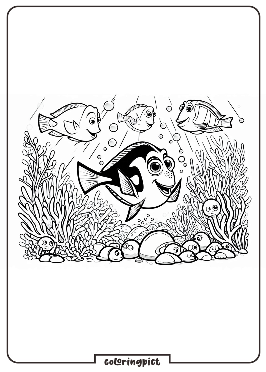 Finding Dory Coloring Pages coloringpict.com