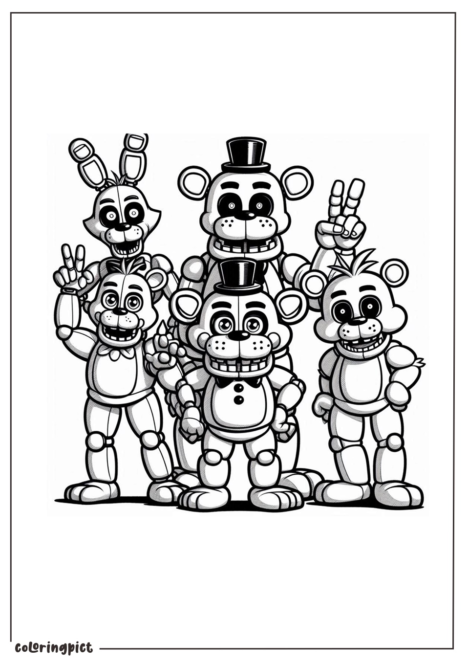 Five Nights At Freddys coloring pages coloringpict.com