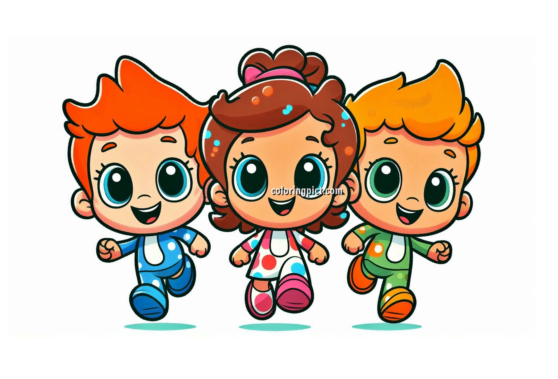 Image is Bubble Guppies Coloring