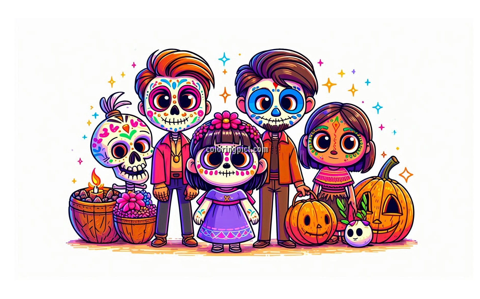 Image is Coco Coloring Pages