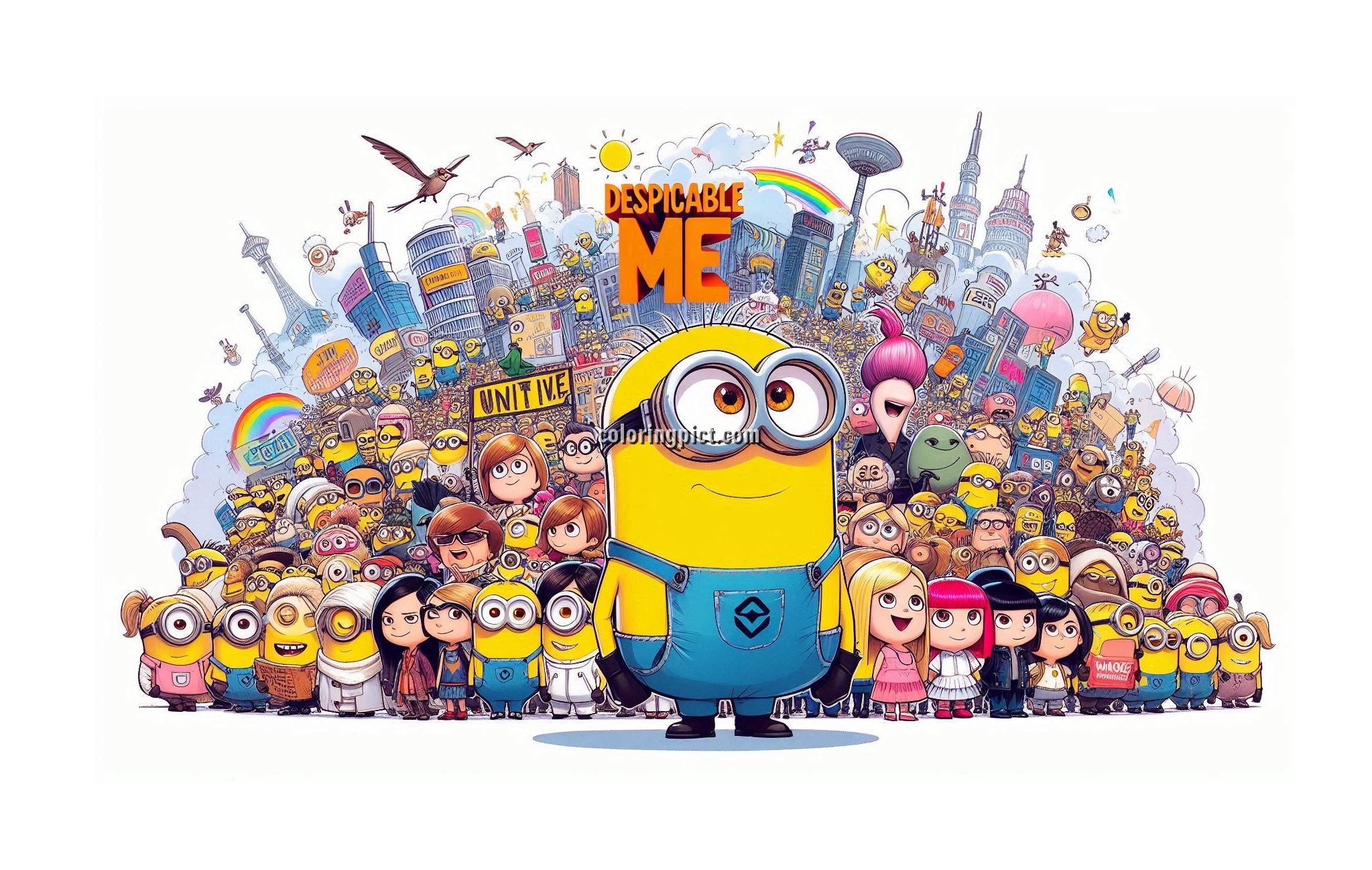 Image is Despicable Me Coloring