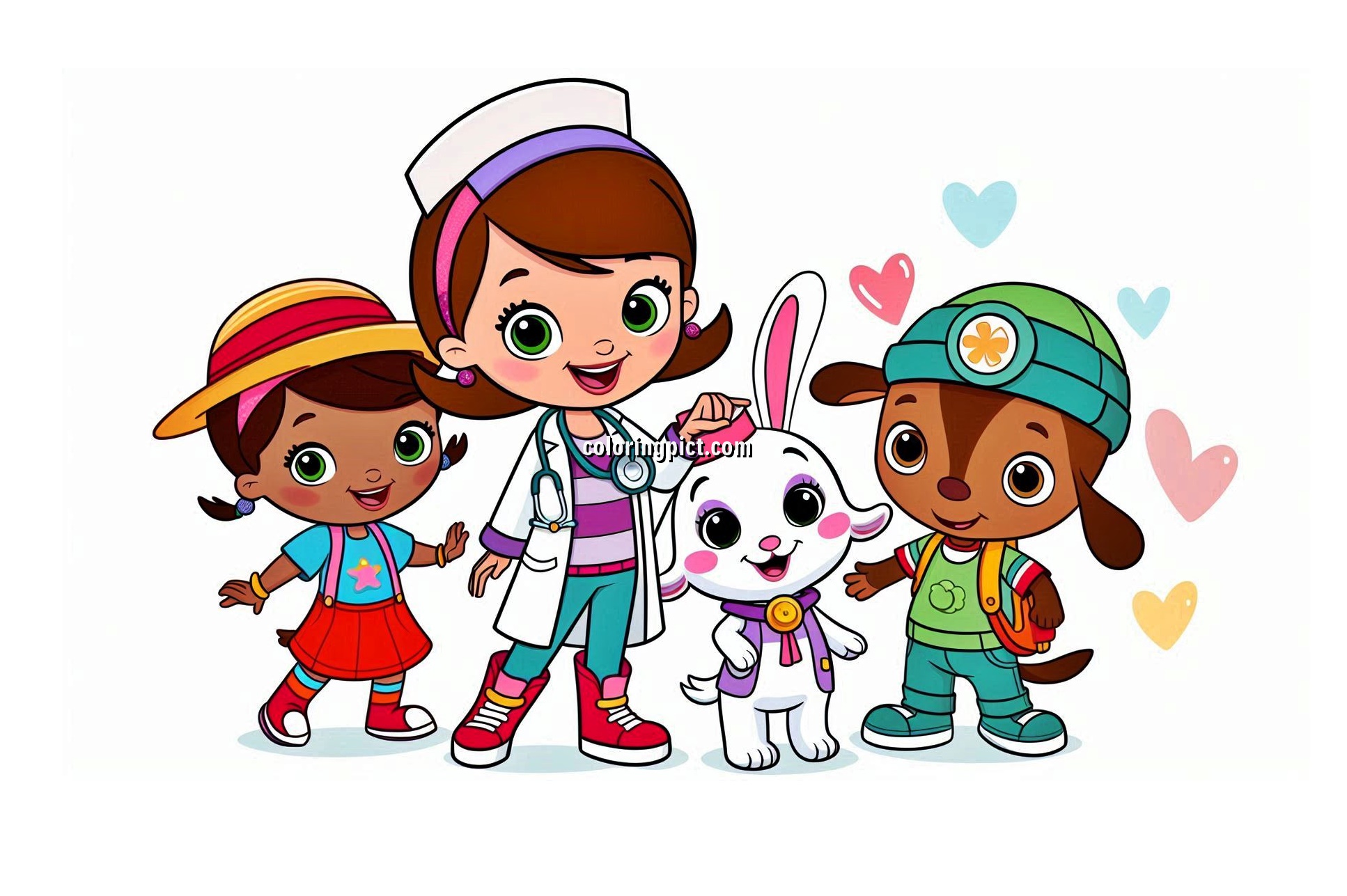 Image is Doc Mcstuffins Coloring