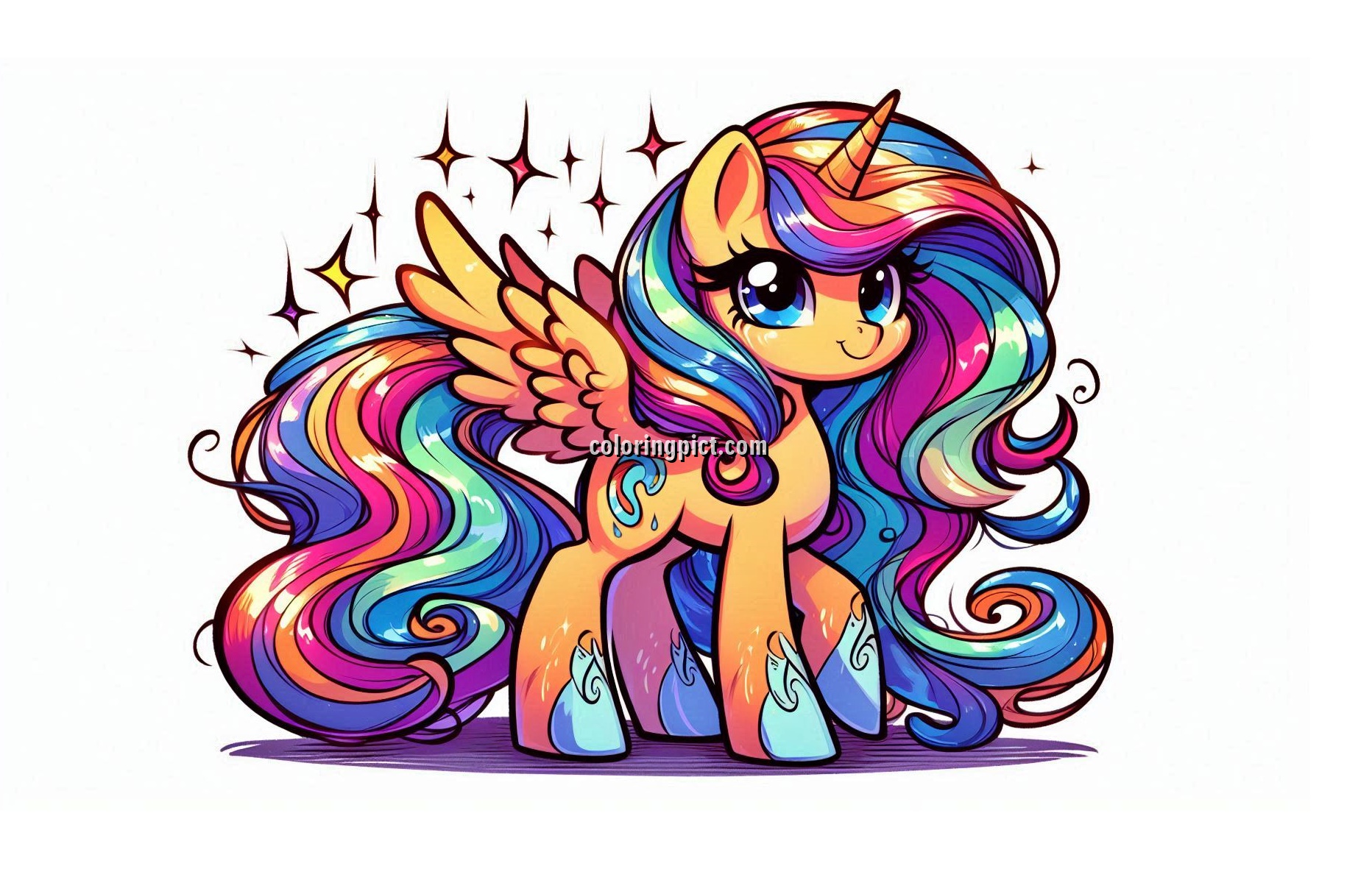 Image is Equestria coloring online