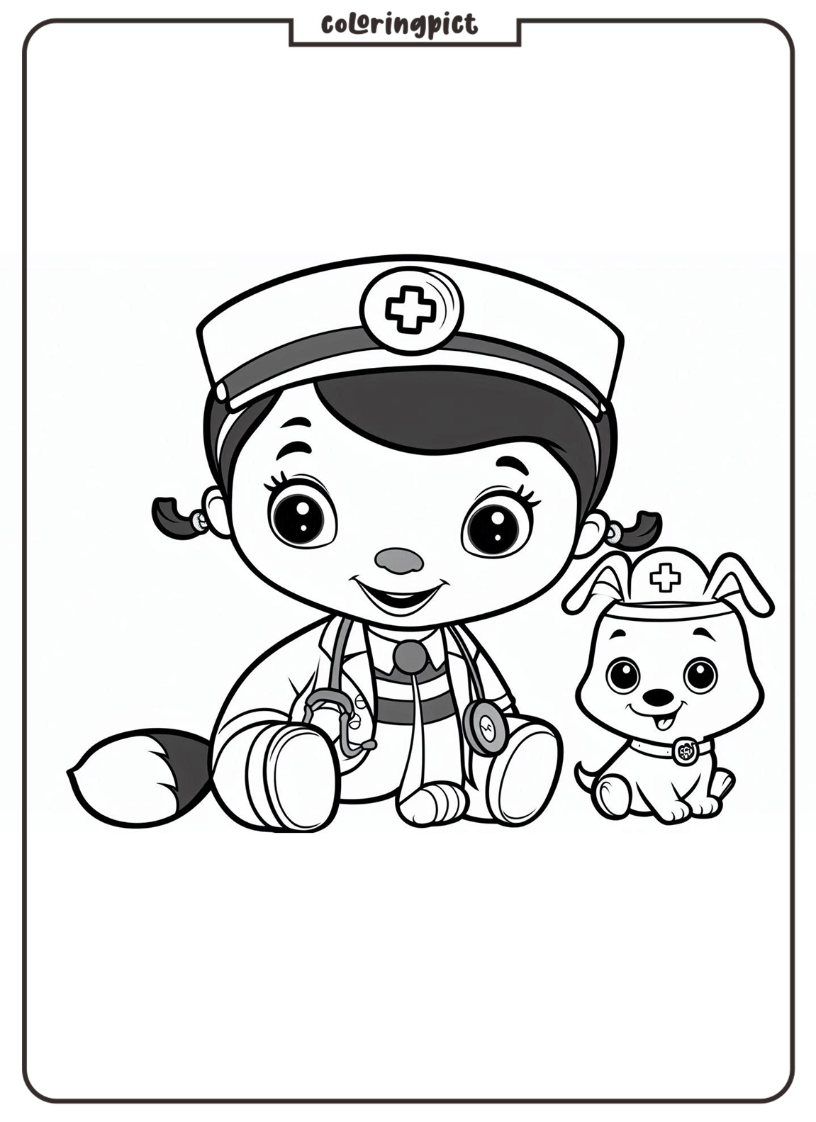 coloringpict.com Doc Mcstuffins Coloring Page for Kids