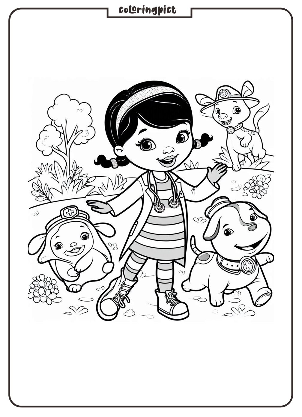 coloringpict.com Doc Mcstuffins Coloring Pages for Kids