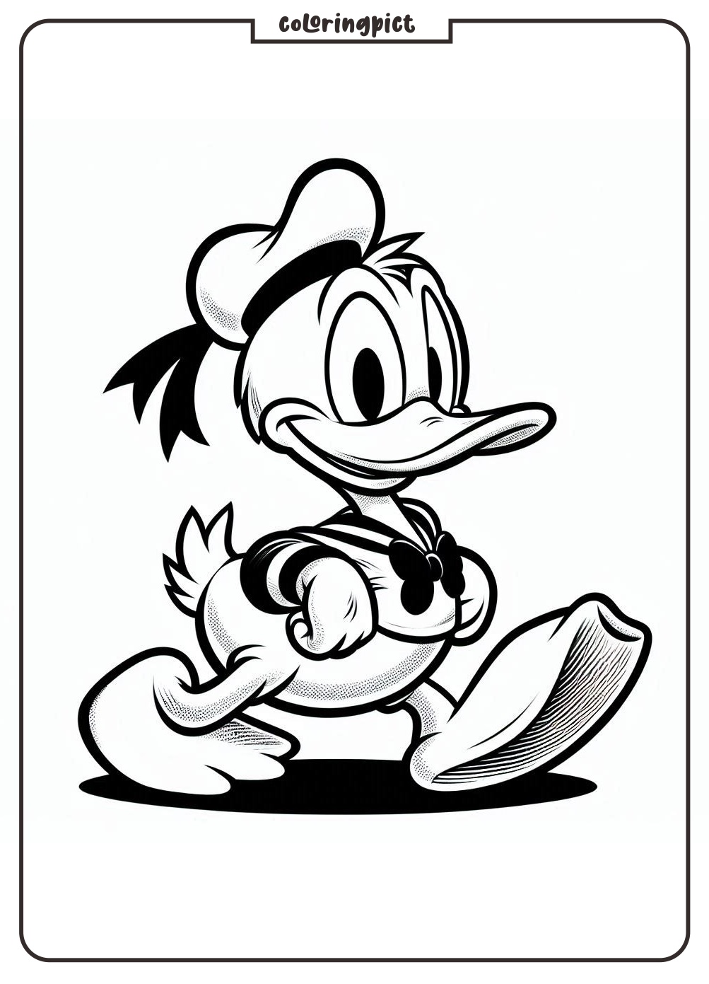 coloringpict.com Donald Duck Coloring Page