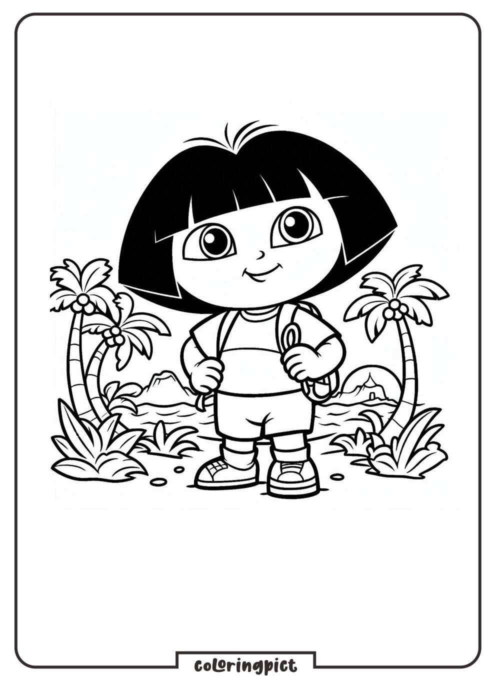 coloringpict.com Dora Coloring Pages for Kids
