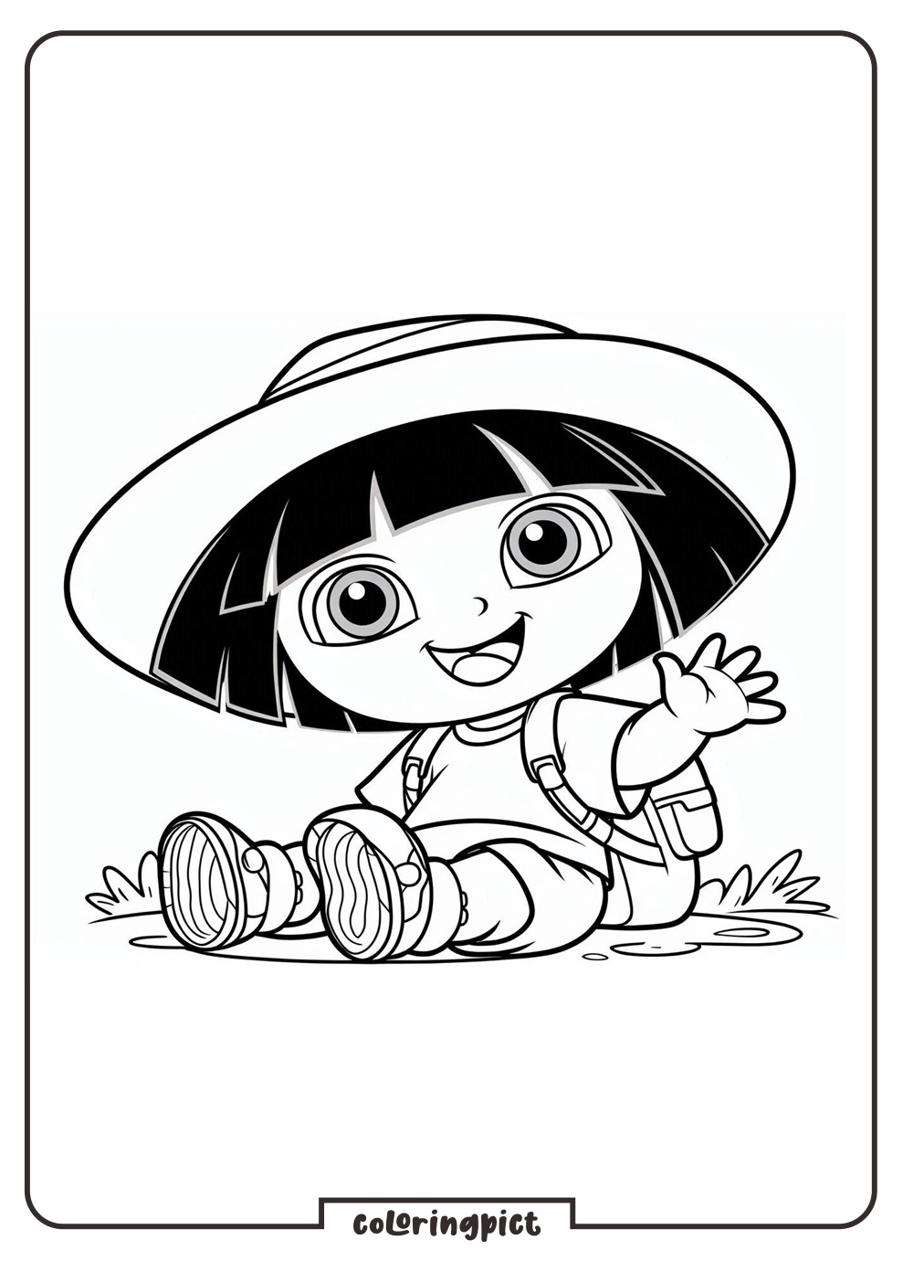 coloringpict.com Dora Coloring Pages